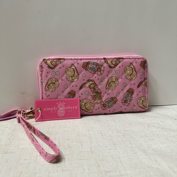 Simply Southern Handbags - Simply Southern Pink Wallet with Owl Design